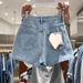 High-Waisted A-Line Denim Shorts For Women – Lightweight Summer Stretch-Free Shorts (S-2XL, Black/Light Blue/Dark Blue) With Free Belt Option_ecoleips.com