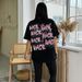 Women's Clothing Letter Print Cut Tops New Bottoming Inner Short-sleeved_ecoleips.com