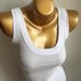 Summer Wide Shoulder Strap Slim Fit Women's Tank Top Sexy Wide Neckline Elastic U Neck Sleeveless T-Shirt in White_ecoleips.com