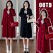 Autumn New Korean Fashion Silk Scarf Sweater Knitted Maternity Dress_ecoleips.com