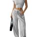 Women's Sexy Fitted Knit Crop Top & High-Waisted Shorts Set - Stretchy Ribbed Fabric, Trendy Y2K Outfit, Clubwear & Casual Summer Two-Piece_ecoleips.com