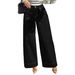 Women's Black Wide Leg Jeans Fashionable Design Casual Style Perfect For Autumn Available_ecoleips.com