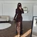 Women's Clothing Elegant Lace Bodycon Evening Gown Autumn Winter Collection_ecoleips.com