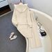 Premium Women's Casual Tracksuit Set - Autumn Winter Fashion Outfit With Zipper Pocket (Beige/Brown, S-Xxl)_ecoleips.com