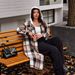 Women's Oversized Plaid Wool Coat – Autumn Winter Long Hooded Trench Coat, Slit Design, Loose Fit, European & American Style (Brown, Sizes S-XXL)_ecoleips.com