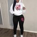 Women's Oversized Loose Fit Sweatshirt And Sweatpants Set Hip Hop Street Casual Printed New Autumn Collection_ecoleips.com