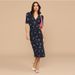 In Stock 114 # 2022 Button Tea Break Wrap Dress Summer New French Retro European And American Women's Fashion_ecoleips.com