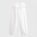 Aria Basics 2026 Spring New European And American Women's Fashion Casual Overlaid Waist Pants Long Trousers Solid Color Lace Thin_ecoleips.com