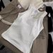 Korean Niche Brand Badbloood White Tank Top Women, Embroidered Sleeveless French Sweet And Spicy Style Top, In Stock For_ecoleips.com