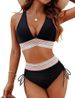 Women's Clothing New Deep V Tight Split Swimsuit Women's Sexy High Waist Bikini_ecoleips.com