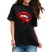 Women's Pure Cotton Round Neck Short Sleeve T-Shirt Sweet Fresh Print Youthful Loose Slimming Casual Comfortable Top_ecoleips.com