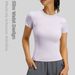 Juyitang Women's Thin Sports Yoga Top Short Sleeve Running Fitness T-Shirt Tight Workout Clothing_ecoleips.com