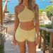 Women's Clothing Women's Crochet Halter Neck Suit Hollowed Out Spring Summer_ecoleips.com