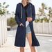 Women's Clothing New Plus Size Women's Winter Color Block Loose Coat Zipper Cardigan Fleece Sweatshirt_ecoleips.com