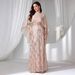European American Foreign Trade Cross-border Wholesale Elegant Long Gown For Banquets, Exuding Cool And Powerful Aura Of_ecoleips.com