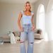 Voya Women's European And American Sexy T-shirt 2026 Spring/summer New Style Square Neck Short Slim Fit Top_ecoleips.com