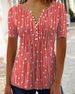 2025 Autumn Trendy V-neck Printed Long Sleeve Blouse Base Shirt Women's Clothing_ecoleips.com