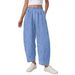 Women's Plaid High-Waisted Wide Leg Pants Casual Cropped Style with Pockets Spring/Summer New European American Fashion Loose Fit_ecoleips.com