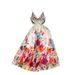 Women's Clothing French Retro Print Resort Dress Conscious Print Slim Fitting French Retro Floral Print Dress – Elegant & Flowy Midi Dress For Women_ecoleips.com