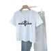 Women's Clothing Summer And Autumn Pure Cotton Bottoming Shirt Simple Casual Short Sleeved Tops Ladies Simple Round Neck Bottoming Shirt T Shirt_ecoleips.com