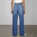 Vintage Wide-Leg Jeans – High-Waisted Relaxed Fit With Washed Denim & Beaded Embellishments_ecoleips.com