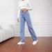 Cross-border Foreign Trade Women's Clothing, New European American Style Washed Denim Jeans For Women, 2025 Autumn And_ecoleips.com
