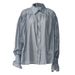Verve Spring High-End French Style Top Sexy Sheer Solid Color Women's Shirt Blouse Niche Elegant Lightweight_ecoleips.com