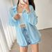 Women's Clothing Ice Silk Sun Protection Shirt Women's Thin Cardigan Design Niche Drape Blouse Shirt Jacket Top_ecoleips.com