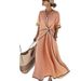 Independent Station European And American Summer New Bohemian Style Cross-Border Elegant Commuter Long Dress_ecoleips.com