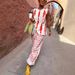 Women's Relaxed Fit Linen Two Piece Set American Style Spring Summer Printed Vest And Trousers Outfit Thin Polyester_ecoleips.com