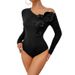 European And American Cross-border Foreign Trade Pure Desire Hot Girl Three-dimensional Large Floral Asymmetrical Neck_ecoleips.com