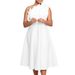 D3200 Plus Size Women's Summer Sexy Asymmetrical Neckline Ruched High Waist Party Dress Evening Gown_ecoleips.com