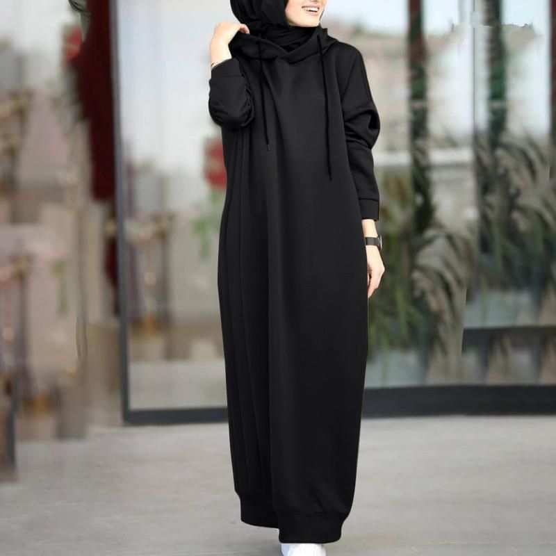 Women's Clothing Solid Color Fur Plush Fabric Hooded Drawstring Loose Casual Pocket Long Sleeve Women's Sweatshirt_ecoleips.com
