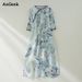 Summer Cotton Chinese Style Vintage Print Dresses For Women 2025 New Casual Loose Long Dress Femme Robe Vestidos Elegant Clothes_ecoleips.com