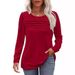 Cross-border 2024 . Independent Site Autumn/Winter European And American Foreign Trade New Solid Color U-neck_ecoleips.com