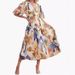2023 Women's Bohemian Floral Mid-Length Ruched Beach Flowy Dress_ecoleips.com