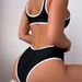 Women's Clothing Women's Sexy Solid Color One Piece Swimsuit Hollow Out Waist Design European And American For Formal & Casual For Women_ecoleips.com