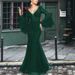 Women's Clothing Evening Dresses Noble Sexy Slim Fishtail Long Banquet Dress Long Skirt_ecoleips.com