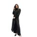 Women's Clothing New Fashion Multi Button Long Sleeved Split Collar Shirt Casual Straight Pants Two Piece Suit_ecoleips.com