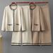 Women's round Neck Long Sleeved Knitted Cardigan with Pockets European And American Style Two Piece Set Straight Leg Trousers_ecoleips.com