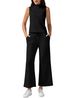 European American Women's Summer 2-Piece Set: Tank Top And Short Wide-Leg Pants Casual Outfit 2024 Fashion_ecoleips.com
