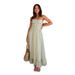 Foreign Trade Cross-Border 2025 Spring/Summer A-line European And American Casual Vacation Style Lace Patchwork_ecoleips.com