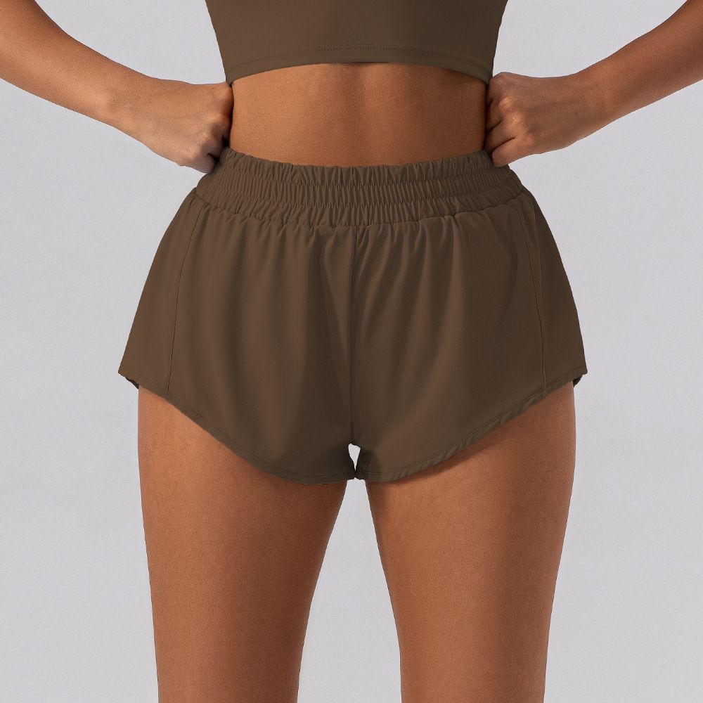 High Waist Yoga Shorts for Women Spring Summer Fitness Clothes Loose Running Outdoor Sports Three Quarter Pants_ecoleips.com