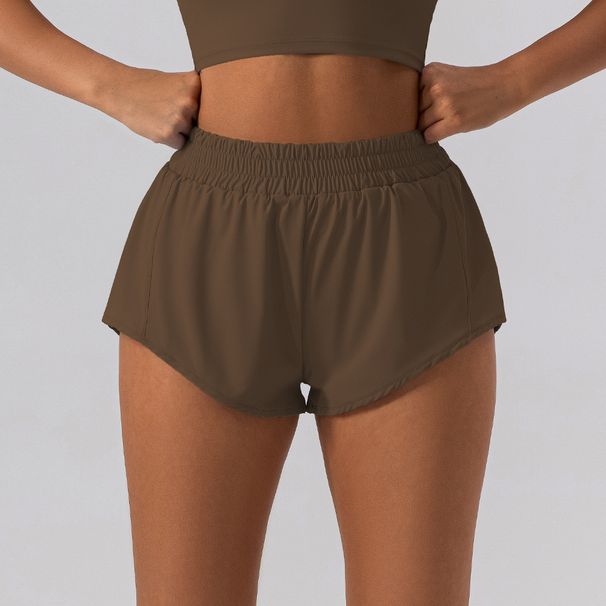 High Waist Yoga Shorts for Women Spring Summer Fitness Clothes Loose Running Outdoor Sports Three Quarter Pants_ecoleips.com