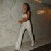 Women's Clothing Autumn Round Neck Long Sleeve T Shirt Long Pants Nightclub Performance Sexy Vest Suit Ins_ecoleips.com