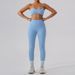 Women's Quick Drying Nude Tights European American Style Yoga Fitness Sports Suits Beautiful Back Design Running Training Clothes_ecoleips.com