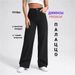 Women's Wide Leg Jeans Trendy High Waist Stretch Denim Pants For Work & Casual (Sizes 25-32, Black Wash)_ecoleips.com