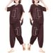 Women's Summer Two Piece Set Tummy Covering Loose Fitting Slimming Casual Sporty_ecoleips.com