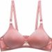girl Yingchang 222 Thin Mold Slim Fit Gathered Wireless Solid Color Breathable Cotton Feel Women's Full Cup Bra_ecoleips.com