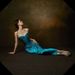 Women's Clothing Women's Blue Fishbone Strapless Fitted Top And Satin Fishtail Pencil Skirt Two Piece Mermaid Inspired Suit_ecoleips.com